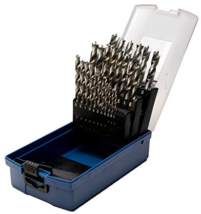 Century Drill & Tool, 37280, 25 PC Set,HSS Brad Point,Drill Bit, Wood Boring Tools