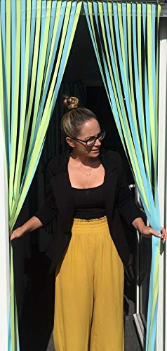 Robuste Insektenschutzrollo, Fliegenvorhang, Türrollo, 80 cm