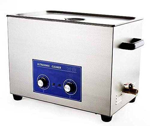 CGOLDENWALL 30L Commercial Ultrasonic Cleaner Ultrasonic Parts Cleaner Stainless Steel Professional Ultrasonic Jewelry Cleaning Machine for Metal Parts Carburetor Fuel Injector (PS-100)