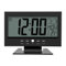 Samfox Elektrische Uhr, LCD Digital Sound Sensor Wecker mit Kalender und Temperaturanzeige(Schwarz)