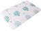 BM 4175 Tappeto Antiscivolo Assorbente in Microfibra Flanella 45x75 cm Turchese Tappetino Lavabile Morbido Assorbente da Terra per Vasca, Doccia e Bagno Decorato Motivo Coralli