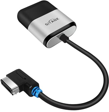 GITANK Bluetooth 5.0 Car Adapter with AptX HD for Audi MMI 3G AMI Music Interface, Audi Symphony Concert, Mercedes Media Interface and VW MDI