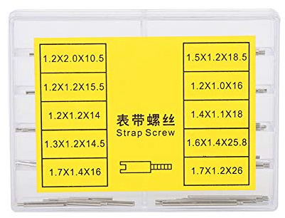 Vis de Montre, vis de Bracelet en métal de Bracelet de Montre, vis de réparation de Montre pour réparer la Montre(50pcs)