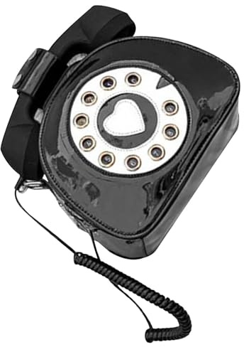 VALICLUD Retro Telefon Tasche Aus Pu Damen Handytasche Zum Umhängen Mit Abnehmbarem Riemen Einzelne Schultertasche Für Alltag Und Freizeit 8.27 X 6.30 X 3.54 in