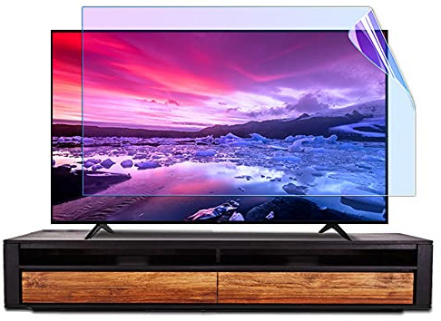 Protecteur d'écran TV anti-lumière bleue 32-75 pouces Film anti-éblouissement Filtre anti-rayures, réduit la fatigue oculaire et la fatigue oculaire, pour LCD LED Plasma 3D HDTV,42Inches(917x516mm)