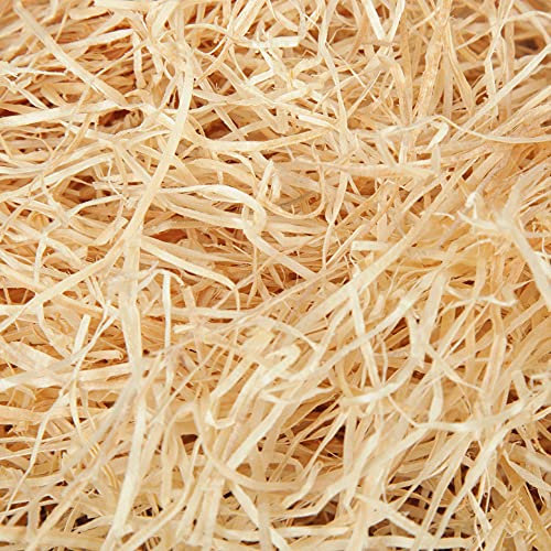 Bestlivings Lana de madera (2 kg), material de relleno para cesta de regalo, lana natural, sin tratar, de bosque alemán