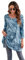 Enmain Womens Blue Floral Long Sleeve Tunic Top Loose Blouse T Shirt Ladies Swing Dress Top Elegant Stretch Round Neck Longline Blouse XXL
