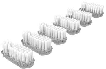 6x Luxinity Wechselköpfe/Borstenköpfe für Edelstahl Zahnbürste (Medium)