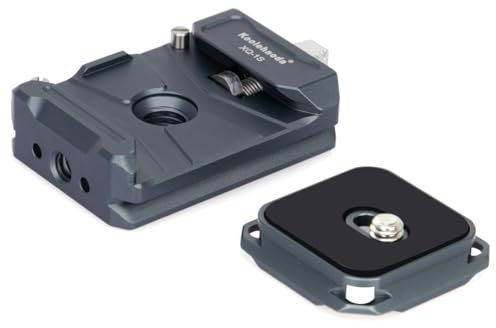 Koolehaoda Camera Quick Release Plate Kit with Square QR Mount Plate, Quick Release Plate Rapid Connect Adapter Fits for Sony Canon Tripod Monopod DSLR Stabilizer Slider (XQ-1)
