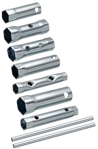 sourcing map 7 Pcs Ignition Spark Plug Spanner Set Dual-Ended Wrench Socket