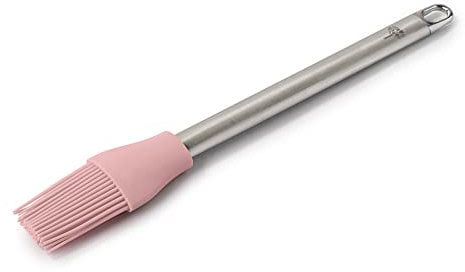 Zeal Pastry Basting Brush with Stainless Steel Handle, Silicone, Rose Pink