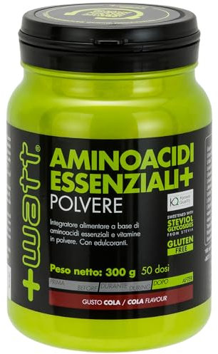 Aminoacidi Essenziali+ Per Stimolare la Massa Muscolare e Affrontare Allenamenti intensi- Gusto Cola 300 g