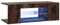 vidaXL TV Schrank mit LED-Leuchten Lowboard TV Möbel Tisch Board Sideboard Fernsehschrank Fernsehtisch HiFi-Schrank Räuchereiche 90x39x30cm