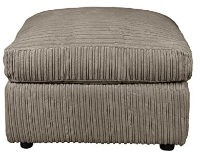 Luxury Life Dylan Jumbo Cord Fabric Sofa Set (Coffee, Footstool)