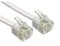 Reulin 20M Flat Landline Telephone Broadband Cable Cord, Wifi Modem Router Wire to RJ11 Phone Socket or Microfilter, ADSL 2+ Filter/Fibre Optic 6/4 High-Speed Internet Lead (20 Metres, White)