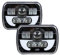 BATLAM 5X7 6X7 Zoll Scheinwerfer Fernlicht Abblendlicht Angel Eyes DRL Für Jeep Wrangler YJ Cherokee XJ H6054 H5054 2 Stück