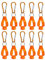 Hausdec 10Pcs Glove Clips for Work Glove Holders Glove Belt Clip with Metal Carabiners for Construction Worker Guard Labor