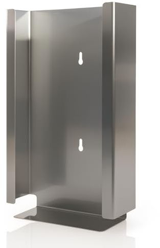 Blanc HYGIENIC Handschuhboxhalter aus Edelstahl für 3 Boxen | Rostfreier Edelstahl, für 3 Handschuhboxen, horizontal oder vertikal montierbar, 37 × 22 × 8 cm