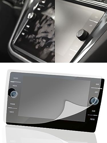 DISSKIN® Displayschutzfolie für Volkswagen Discover Media & Pro Display - selbstheilend durch Wärme, Matt, antibakterielle Beschichtung, Anti-Fingerabdruck (Kompatibel zu VW Touran Discover Media)
