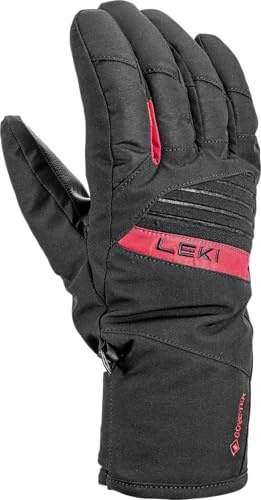 LEKI Space GTX Skihandschuh Snowboardhandschuh Unisex Collection 2023/24 (9.5, Black-red)