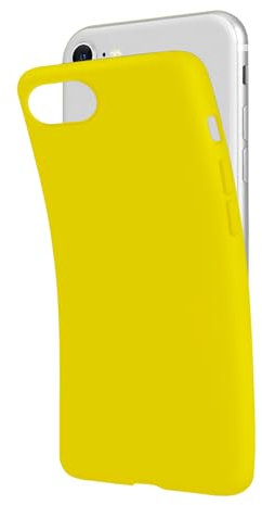 SBS iPhone SE 2022/SE 2020/8/7 Gelb Pantone 395C Hülle, Soft Flexible Kratzfeste Handyhülle Dünn Bequem in der Tasche Tasche Hülle Kompatibel mit Wireless Charging
