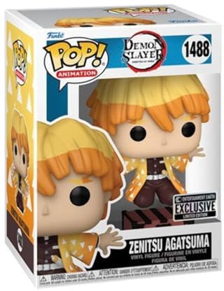 Funko POP! Animation - Demon Slayer - Zenitsu - (Laying)- Figura in Vinile da Collezione - Idea Regalo - Merchandising Ufficiale - Giocattoli per Bambini e Adulti - Anime Fans
