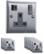 Veltz USB C Socket | 20W PD/PPS USB C & 18W QC 4.0 USB A | Super Fast Charging | VELTZ Pro | Single Plug Wall Socket 13A 1 Gang | Brushed Steel