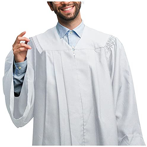 Generisch Portemanteau de Costume Robe de Bal Robe d'étudiant baptême Religieux Robe Adulte vêtements Autres mai lointain Ouest, Blanc, 50, Blanc, 50