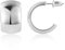BOUTIQUELOVIN Statement Dupes Ohrringe Tropfen Creolen Silber 925 Damen Chunky Silver Hoops Geschenk für Frauen Freundin Mama Mädchen