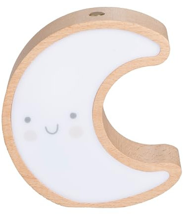 Baby's Only Nachtlicht Mond Wonder - Schlummerlicht für das Babyzimmer - Lampe mit USB-Anschluss - FSC-zertifiziertes Holz - Mit Schlafmusik-Funktion