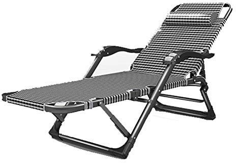 Tragbarer Liegestuhl für den Haushalt, klappbarer Liegestuhl, Sonnenliege, Bett, Schwerelosigkeitsstuhl, Balkon, Freizeit, Zuhause, kleines Einzelbett, Büro, tragbar, für Garten, Strand