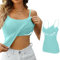 travel Must Haves Damen unterhemden Basic Spaghetti top verstellbare träger für Damen Damen Crop Camisole top spaghettiträger Tank top ärmellos Basic cami Shirts Tube Tops