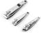 Nail Clippers Set, 3pcs Stainless Steel Fingernail Clippers, Heavy Duty Toenail Clippers for Thick Nails, Large Straight Nail clipper, Small Angled Nail Cutter for Women Men