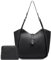 Myhozee Tasche Damen Groß Umhängetasche Elegant- 2 teiliges Handtasche Damen PU Leder Schultertasche Shopper Tot Bag Hobo Bag für Büro Schule Einkauf Reisen
