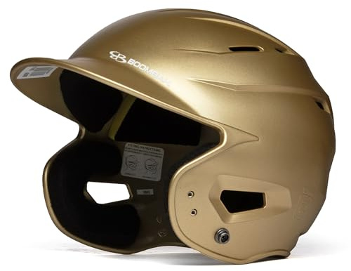 Boombah DEFCON Solid Matte Batting Helmet Sleek Profile NOSCAE Vegas Gold - Size Senior 7 - 7 3/4
