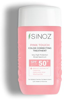 Sinoz, Pink Touch Color Correcting Treatment with SPF50+, Mineral Sun Filters 50 ml