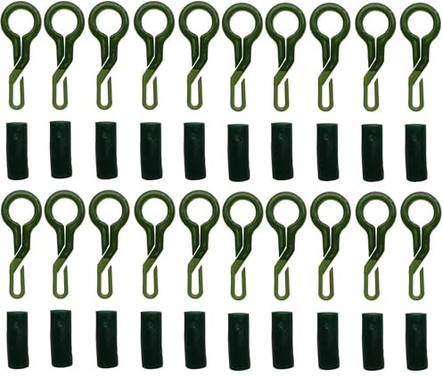 Kit 20 Back Lead Clip Ganci per Piombo Tendi Lenza Affonda Filo Carpfishing
