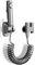 Bidet Handbrause, Handbrause für Bidet Toilette Set - Mit 2 Wege Ventil (G1/2), Sprühköpfe, Federschlauch, Wandhalterung, Bidet Toilettensprühgerät für WC Dusche, Badezimmer Hygiene, Grau