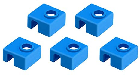 PEPWE Schutzsocke aus Silikon für 3D-Drucker MK8, für 3 Heizblöcke von CR10, 10S, MK7/MK8/M, 5 Stück