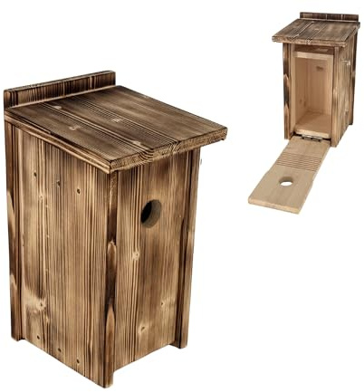 CAWI Nistkasten für Blink Kamera (Kamera Nicht enthalten) – Ökologisches Holz, Schutz vor Räubern, kabellos, für Vogelbeobachtung im Garten
