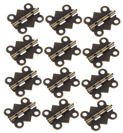 JUMPLAWN 100stücke Miniatur-scharniere Für Puppenhäuser Kleine Diy-scharniere Mikroscharniere Für Miniaturschränke Und Puppenhausdekorationen Praktische Mini-accessoires Für Modellbau