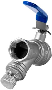 Valvola a sfera con filtro a Y in acciaio inossidabile 304 da 3/4-1, filettatura BSP/NPT con schermo a maglie for sistemi di acqua/gas(3/4)