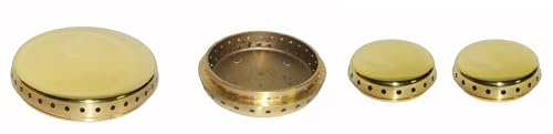 Franza Kit 4 spartifiamma in ottone lucido per Samet Jollynox cucina piano cottura Made in Italy - OT09