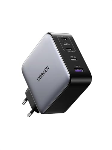 UGREEN Nexode 200W Caricatore USB C Ricarica Rapido GaN Alimentatore | 4 Puertos, PD 3.1, PPS 45W, Compatibile con iPhone 17 Pro Max Air 16 15 14 13 12 Galaxy S26 Ultra Pixel iPad MacBook M4 M3