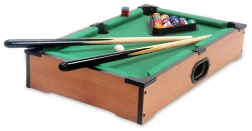 Tisch-Billardtisch, 10, 2 x 13, 8 x 2, 8 Zoll Mini-Pool mit Billardkugeln und Zubehör, tragbares Desktop-Spiel für Kinder und Erwachsene
