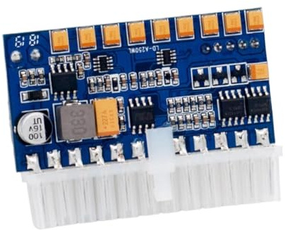 Módulo de Fuente de alimentación Pico ATX 12V 250W con Conector de Placa Base de 24 Pines y Conector de CPU de 8 Pines Compatible con Sistemas ITX