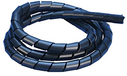 Erico spirflex-i12 Polyethylene Black Tie Hook and Loop Cable Ties Straps (2.5 cm)