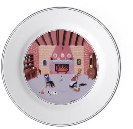 Villeroy & Boch 10-2337-2646 Assiette à Dessert Porcelaine Rouge 22 x 23 x 7 cm 1 Assiette