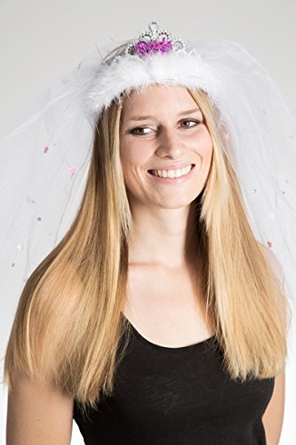 Alandra Party Flashing Btb Veil Tiara, Pink