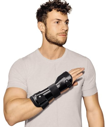 SPORLASTIC Manu-Cast® Dorsal Handorthese L schwarz-grau links